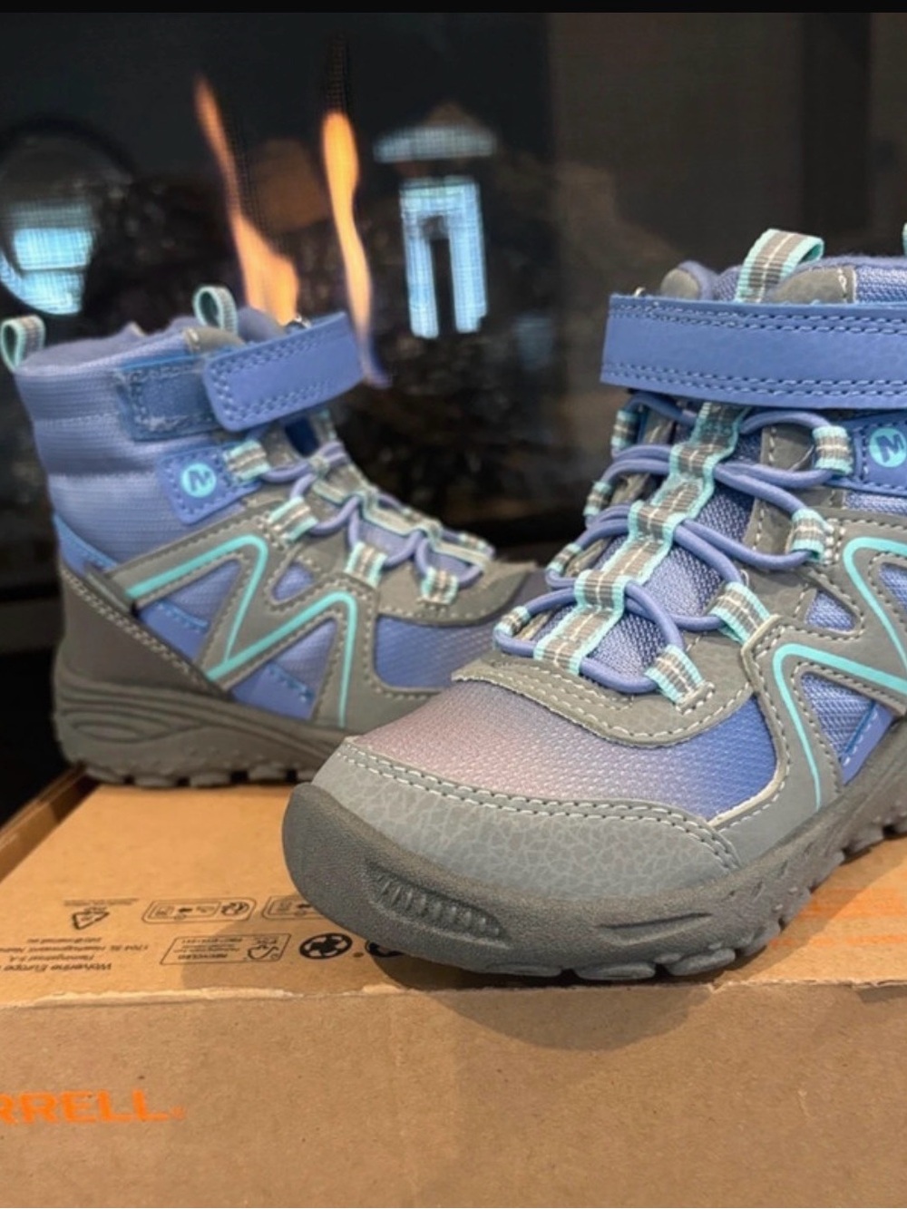 Merrell Polar Trekker boots,Water repellent,insulated,cushioned,zipper,hook/loop